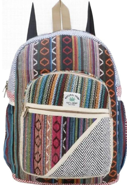 Medium Hemp Backpack | Handmade Eco-Friendly Rucksack